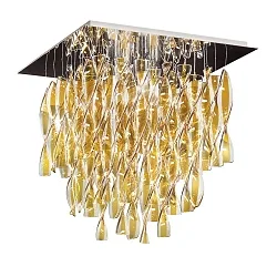 Ceiling luminaire PL AURA PX, E27, IP20, Murano glass, transparent brown