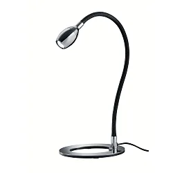 LED Table lamp 14.345, 4W, chrome/ fabric black