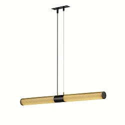 LED Pendelleuchte 34.238, 10W/m, Messing / schwarz