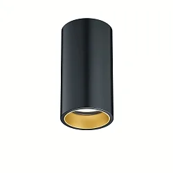 Deckenaufbauleuchte 83.129, GU10, schwarz/gold        