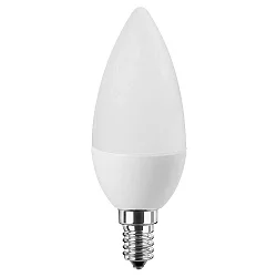 LED Kerzenlampe SMD Essential, E14, 5W 2700K 470lm 260°, weiß / matt