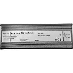 Blulaxa LED Transformer Trafo 0.5W-100W / 12V DC, fixed voltage, aluminum casing