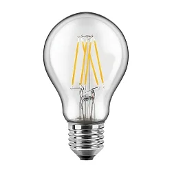 LED Filament Birnenform RETRO klar, E27, 7W 2700K 810lm 300°, Glas klar