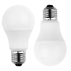 LED Birnenlampe SMD Essential, E27, 8W 2700K 810lm 230°, weiß /  matt, DOPPELPACK