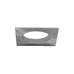 Blulaxa Einbaurahmen für LED Reflektor Lochausschnitt: 68 mm, quadratisch, inkl. 1x GU10 Fassung, Edelstahl