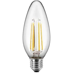 LED Filament Lampe C35, 300°, E27, 4,5W, 2700K, 470lm