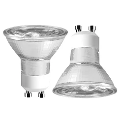 LED HV-Reflektorlampe RETRO, GU10 4W 2700K 345lm 36°, Glas, Halogenoptik, DOPPELPACK