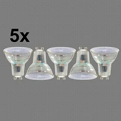 LED SMD Lampe PAR16, 5er Set, 36°, GU10, 2700K, 4W, 345lm 