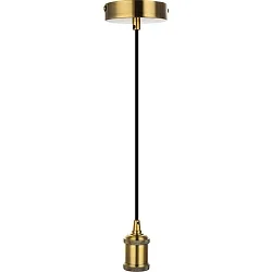 pendant luminaire E27 IP20, bronze 