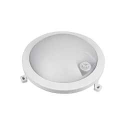 LED Feuchtraumleuchte BASIS FIX SENSOR, 120°, 12W, 4000K, 1200lm, IP54, rund, grau