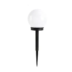 Solar LED Spießleuchte GLOBE, Ø10cm, 6500K, IP44, weiß