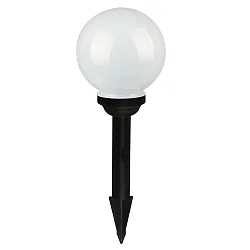Solar LED Spießleuchte GLOBE, Ø15cm, 6500K, IP44, weiß