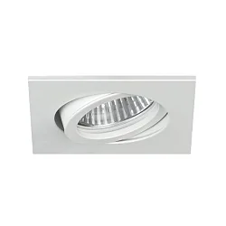 recessed spotlight TIRREL-R GX5.3 / MR16 swivelling, square GX5,3 IP20, white matt dimmable