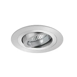 NV-Einbaustrahler JANIA-R, IP20, rund, Ø 9.3cm, 12V, GX5.3 max. 13W, schwenkbar, Alu matt