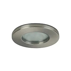 Outdoor LV downlight, IP65, Ø 8.3cm, 12V AC, GX5.3 max. 50W, fixed, matt nickel