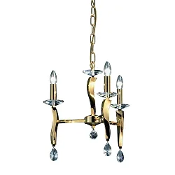 Pendelleuchte GIRATA, 3-flammig, 3x E14 max. 40W, Gold