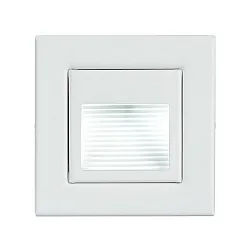 Recessed LED wall luminaire, IP20, with structured reflector, 230V, 1.2W 3000K 40lm