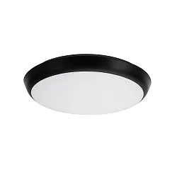 Outdoor LED Aufbauleuchte MAKIRA, IP65 IK08, Ø 25cm, 230V, 18W 2700/3000/4000K (3CCT) 120°, strukturschwarz / opal, dimmbar