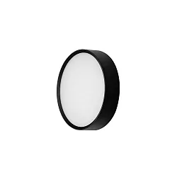 LED Außenwandleuchte EYE, IP65 IK10, rund, 12W 3000/4000/5700K (CCT DIP-Switch), Seeluft beständig, schwarz