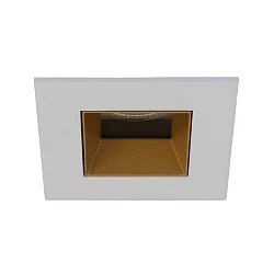 LED Einbaudownlight ALTERO-S, 33°, 8,8W, 2700K-5000K, IP44, 500mA, quadratisch, weiß, gold
