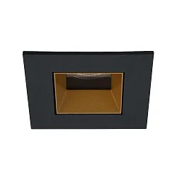 LED Einbaudownlight ALTERO-S, 33°, 8,8W, 2700K-5000K, IP44, 500mA, quadratisch, schwarz, gold