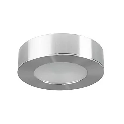 LED Möbel-Einbaudownlight inkl. Aufbaugehäuse, IP20, Ø 6.5cm, Plug&Play 350mA, 3.6W 3000K 350lm 100°, Alu matt