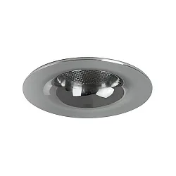 LED light point with funnel cover, IP44, Ø 5cm, Plug&Play 350mA, 3.3W 3000K 160lm 32°, chrome