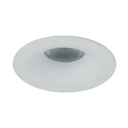 LED light point with funnel cover, IP44, Ø 5cm, Plug&Play 350mA, 3.3W 3000K 160lm 32°, white