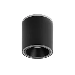 downlight DOLOK-R round, with decorative ring, direct / indirect IP20, black matt dimmable