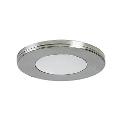 LED Einbau-Downlight 12V DC, IP20, mit magnetischer Blende, 2.6W 3000K 180lm 120°, Nickel matt