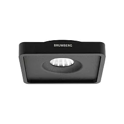 LED Einbau-Downlight QUBIC, IP20, direkt / indirekt, 350mA, 9+2W 3000K 800lm 57°, ohne BG, CRi >90, dimmbar, schwarz