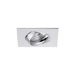 LED Einbaustrahler INDIWO83, IP44, eckig, 9.5 x 9.5cm, Plug&Play 350mA, 5.5W 3000K 550lm 36°, schwenkbar 25°