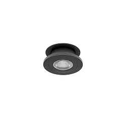 recessed luminaire NAVARINO round, swivelling, rotatable IP20, black matt dimmable 6W 510lm 3000K 24° 24° CRI >80