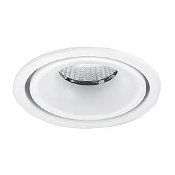 LED Einbau-Downlight CIRCLE, umlaufende Lichtfuge, IP20, rund, Ø 7.4cm, Plug&Play 350mA, 6.1W 3000K 680lm 40°, Weiß
