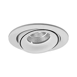 LED Einbaustrahler CIRCLE, umlaufende Lichtfuge, IP20, rund, 500mA, 9.3W 3000K 700lm 32°, dreh- und schwenkbar, Weiß