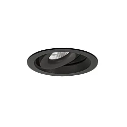 LED Einbaustrahler KAMUTA, 36°, 5W, 3000K, IP20, rund, dreh- und schwenkbar, schwarz