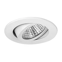 Recessed LED spot dim2warm, 350mA, 6W 3000-1800K 460lm 38°, white
