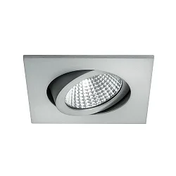 Recessed LED spot dim2warm, 350mA, 6W 3000-1800K 460lm 38°, matt alu