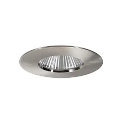 LED Einbaudownlight BIG65, 350 mA, IP65, 7,5W, 45°, 3000K, 730lm, starr, rund, dimmbar, nickel matt