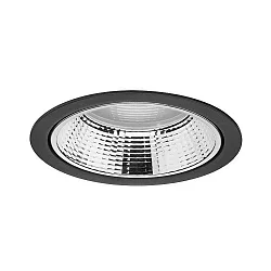 LED-Einbaudownlight, 230 V AC, 50 Hz, 3000K, schwarz