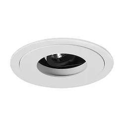 LED Einbaustrahler ARUN, 350mA Plug&Play, rund, 1-fach, 12.2W 3000K 1300lm 29°, schwenkbar, Strukturweiß