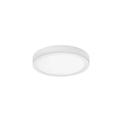 LED Panel EVIE MINI, Aufbau/Einbau, IP44 IK03, Ø 18cm, DA 6-16cm, 6-12W 3000/4000K 1480lm 106°, schaltbar, weiß