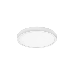LED Panel EVIE MIDI, Aufbau/Einbau, IP44 IK03, Ø 22.5cm, DA 6-0.5cm, 10-20W 3000/4000K 2400lm 106°, schaltbar, weiß