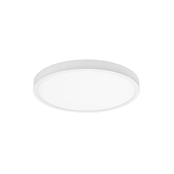 LED Panel EVIE MAXI, Aufbau/Einbau, IP44 IK03, Ø 30cm, DA 10-28cm, 12-24W 3000/4000K 3000lm 107°, schaltbar, weiß