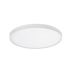 LED Panel EVIE MEGA, Aufbau/Einbau, IP44 IK03, Ø 38cm, DA 10-36cm, 24-36W 3000/4000K 4400lm 107°, schaltbar, weiß, weiß