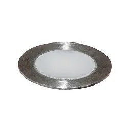 LED Bodeneinbauleuchte, IP67, Ø 2cm, 12V DC, 0.15W 3000K, Edelstahl / Aluminium