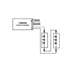 LED power supply unit DALI controllable, dimmable