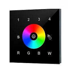 RGBW-Funk-Wandpanel zu BRUM-18192000, Einbaumontage, Schwarz