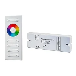LED Funk-Controller-Set RGBW PWM, 12-24V DC, sek. 4x 5A, inkl. FB, exkl. BG, max. 120W (12V ) / 240W (24V)