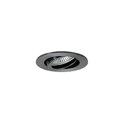 recessed spotlight TIRREL-R GU10 / PAR16 round, swivelling, with spacer GU10 IP20, glossy, black dimmable